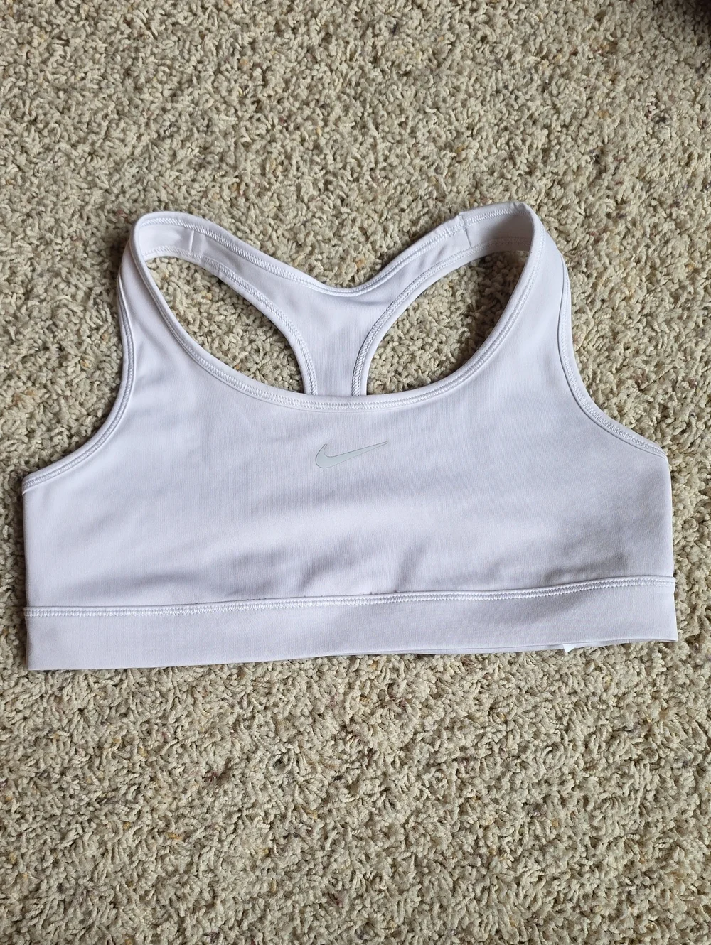 Nike Light White Racerback Athletic Bra